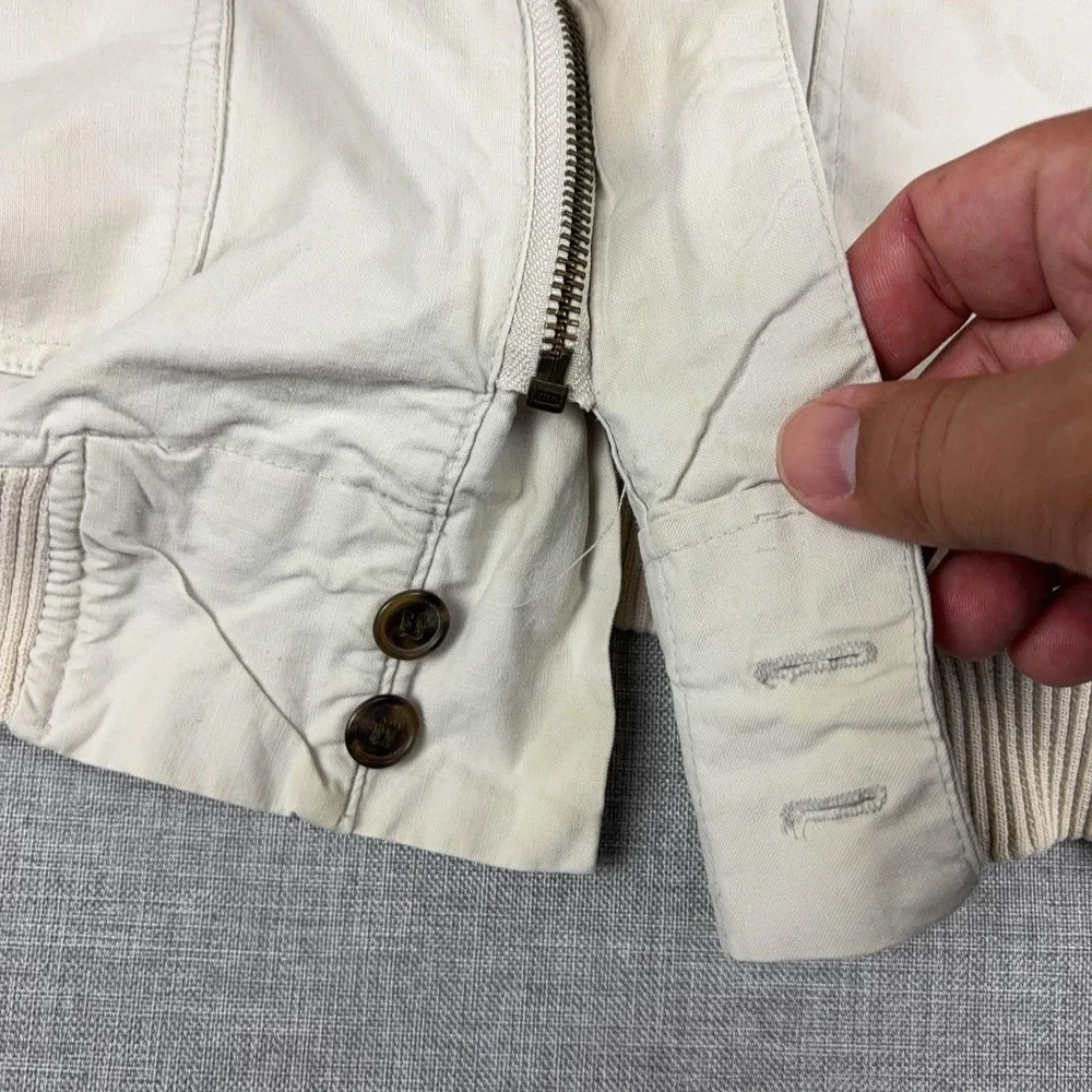 Vintage Banana Republic Jacket Mens Large Cotton Hooded Safari Windbreaker 80s